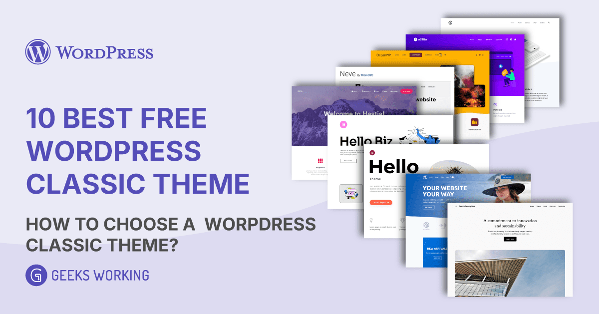 10 Best Free WordPress Classic Theme