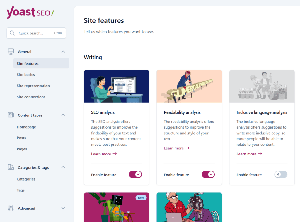 yoast seo interface